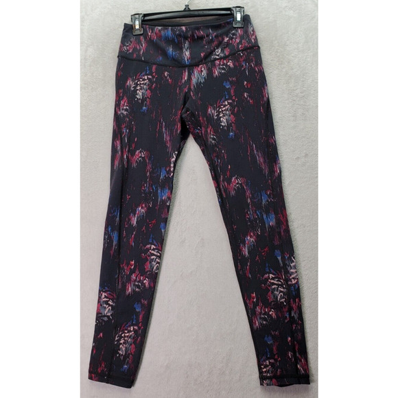 Victoria Sport Leggings Women Medium Multicolor Mesh Lace Up Panel Elastic Waist - Picture 1 of 6